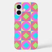 鮮やかな幾何学抽象 psychedelic パターン Case-Mate iPhoneケース (裏面)