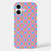 鮮やかな幾何学抽象 psychedelic パターン Case-Mate iPhoneケース (裏面)