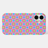 鮮やかな幾何学抽象 psychedelic パターン Case-Mate iPhoneケース (裏面 (横))