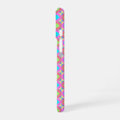 鮮やかな幾何学抽象 psychedelic パターン iPhone 16ケース (左側面)