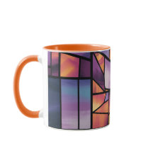 鮮やかな幾何学模様のステンドグラスアート