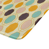 鮮やかな幾何学模様の八角形の列 カッティングボード (角)