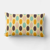 鮮やかな幾何学模様の八角形の列 ランバークッション (正面)