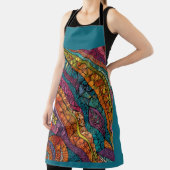 鮮やかな幾何学模様を色彩ではっきりした表現 エプロン (インサイチュ)