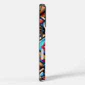 鮮やかな幾何学的パターン Case-Mate iPhoneケース (裏面 / 右)