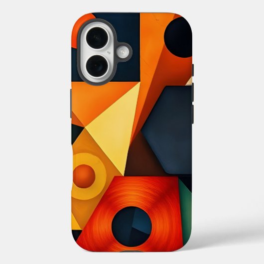 鮮やかな幾何学調和 Case-Mate iPhoneケース (裏面)
