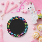 鮮やかな愛 ペーパープレート (パーティー)