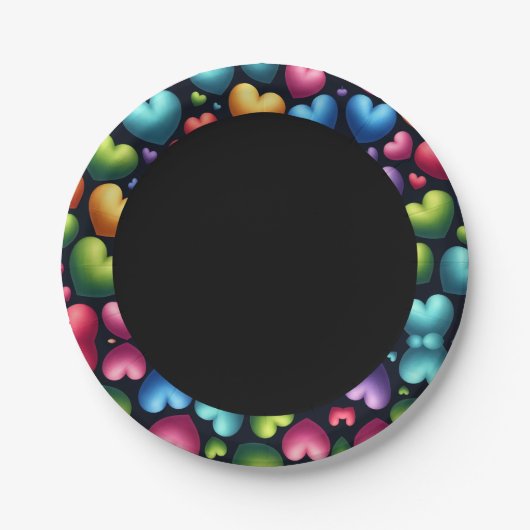 鮮やかな愛 ペーパープレート (正面)