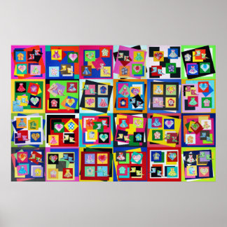 鮮やかな折り紙アートオリジナルサイズ20"x30"ポスター ポスター