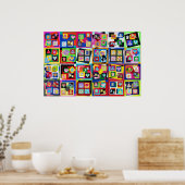 鮮やかな折り紙アートオリジナルサイズ20"x30"ポスター ポスター (キッチン)