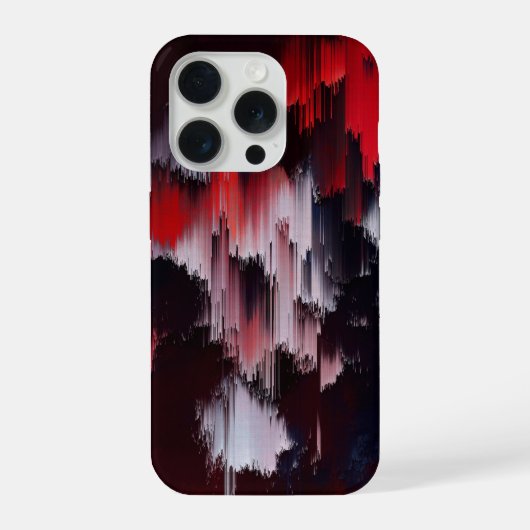 鮮やかな抽象パターン壁画 iPhoneケース (裏面)