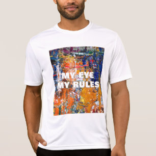 鮮やかな抽象化 – アーティス絵を描トのPa上の油のカオス Tシャツ
