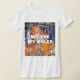 鮮やかな抽象化 – アーティス絵を描トのPa上の油のカオス Tシャツ