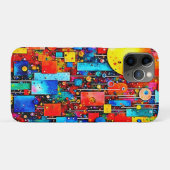 鮮やかな抽象宇宙都市アート Case-Mate iPhoneケース (裏面(横))