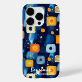 鮮やかな抽象幾何学スパイラル模様のスマートフォン Case-Mate iPhoneケース (裏面)