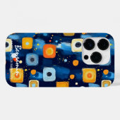 鮮やかな抽象幾何学スパイラル模様のスマートフォン Case-Mate iPhoneケース (裏面 (横))