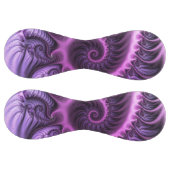 鮮やかな抽象的なクールピンクパープルフラクタルアートスパイラル ソフトボール (パネル)