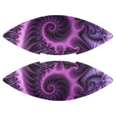 鮮やかな抽象芸術カッコいいピンクパープルフラクタルアートスパイラル アメリカンフットボール (パネル)