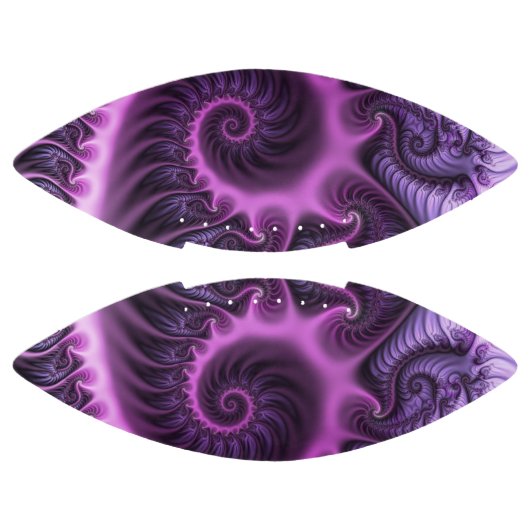 鮮やかな抽象芸術カッコいいピンクパープルフラクタルアートスパイラル アメリカンフットボール (パネル)