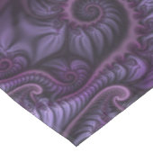 鮮やかな抽象芸術カッコいいピンクパープルフラクタルアートスパイラル テーブルクロス (アングル)