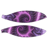 鮮やかな抽象芸術カッコいいピンクパープルフラクタルアートスパイラル バスケットボール (パネル)