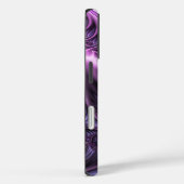 鮮やかな抽象芸術カッコいいピンクパープルフラクタルアートスパイラル Case-Mate iPhoneケース (裏面 / 右)