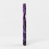 鮮やかな抽象芸術カッコいいピンクパープルフラクタルアートスパイラル Case-Mate iPhoneケース (裏面/右)