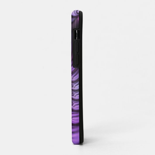 鮮やかな抽象芸術カッコいいピンクパープルフラクタルアートスパイラル Case-Mate iPhoneケース (裏面/左)