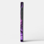 鮮やかな抽象芸術カッコいいピンクパープルフラクタルアートスパイラル Case-Mate iPhoneケース (裏面 / 左)