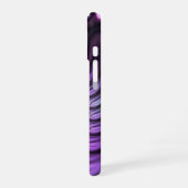 鮮やかな抽象芸術カッコいいピンクパープルフラクタルアートスパイラル iPhone 16ケース (左側面)
