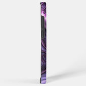 鮮やかな抽象芸術カッコいいピンクパープルフラクタルアートスパイラル SAMSUNG GALAXYケース (右側面)