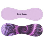 鮮やかな抽象芸術カッコいいピンクパープルフラクタルアート名 ソフトボール (パネル)