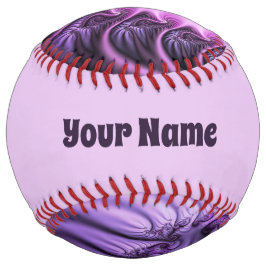 鮮やかな抽象芸術カッコいいピンクパープルフラクタルアート名 ソフトボール