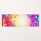 鮮やかな抽象芸術カラー爆発アート ヨガマット (正面(横))