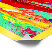 鮮やかな抽象芸術パターン ポスター (コーナー)