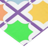 鮮やかな抽象芸術幾何学的パターはっきりしたン(カラー) テーブルクロス (アングル)