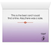 鮮やかな抽象芸術炎の赤と紫の誕生日カード (内部横(下))