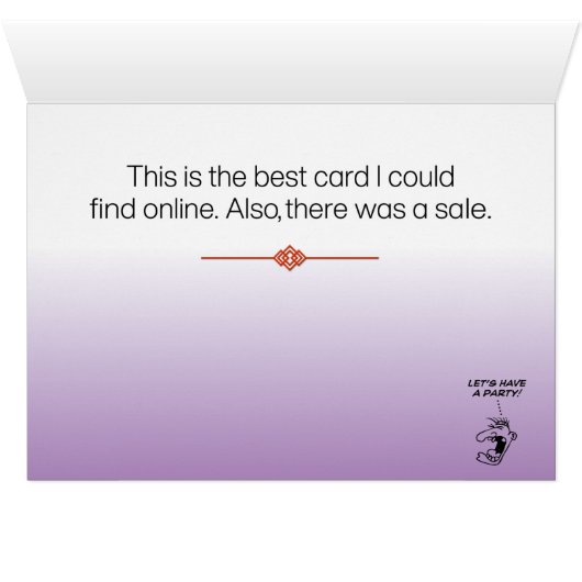 鮮やかな抽象芸術炎の赤と紫の誕生日カード (内部横(下))