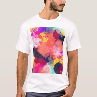 鮮やかな抽象芸術Tシャツ Tシャツ