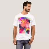 鮮やかな抽象芸術Tシャツ Tシャツ (正面フル)