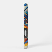 鮮やかな抽象iPhoneケース iPhone 16ケース (右側面)