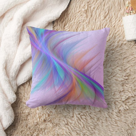 鮮やかな振動 クッション (ブランケット)