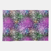 鮮やかな斑点模様 キッチンタオル (横)