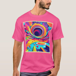 鮮やかな旅の宇宙の渦 Tシャツ