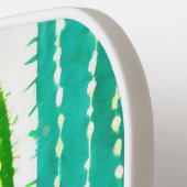 鮮やかな明るい色のサボテン ピックルボールラケット (左詳細)