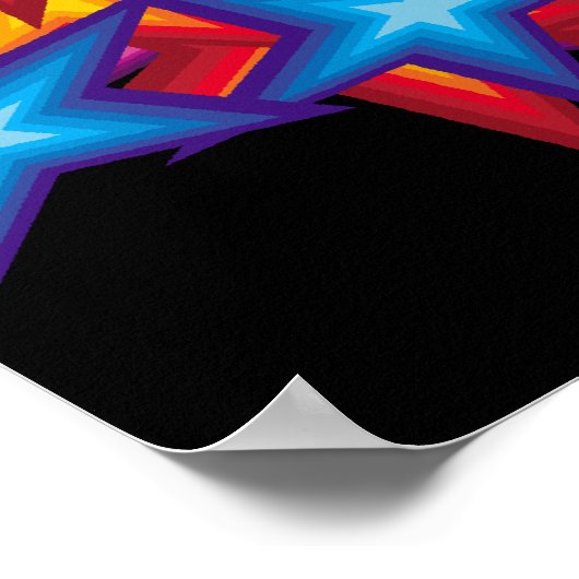 鮮やかな星団 ポスター (角)