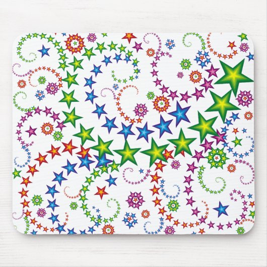 鮮やかな星組成 マウスパッド (正面)