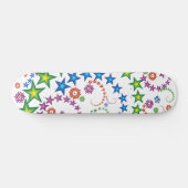 鮮やかな星_2の木 スケートボード (横)