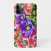 鮮やかな春のアネモネの花のデザイン Case-Mate iPhoneケース (裏)