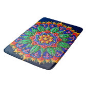 鮮やかな曼荼羅アート バスマット (アングル)